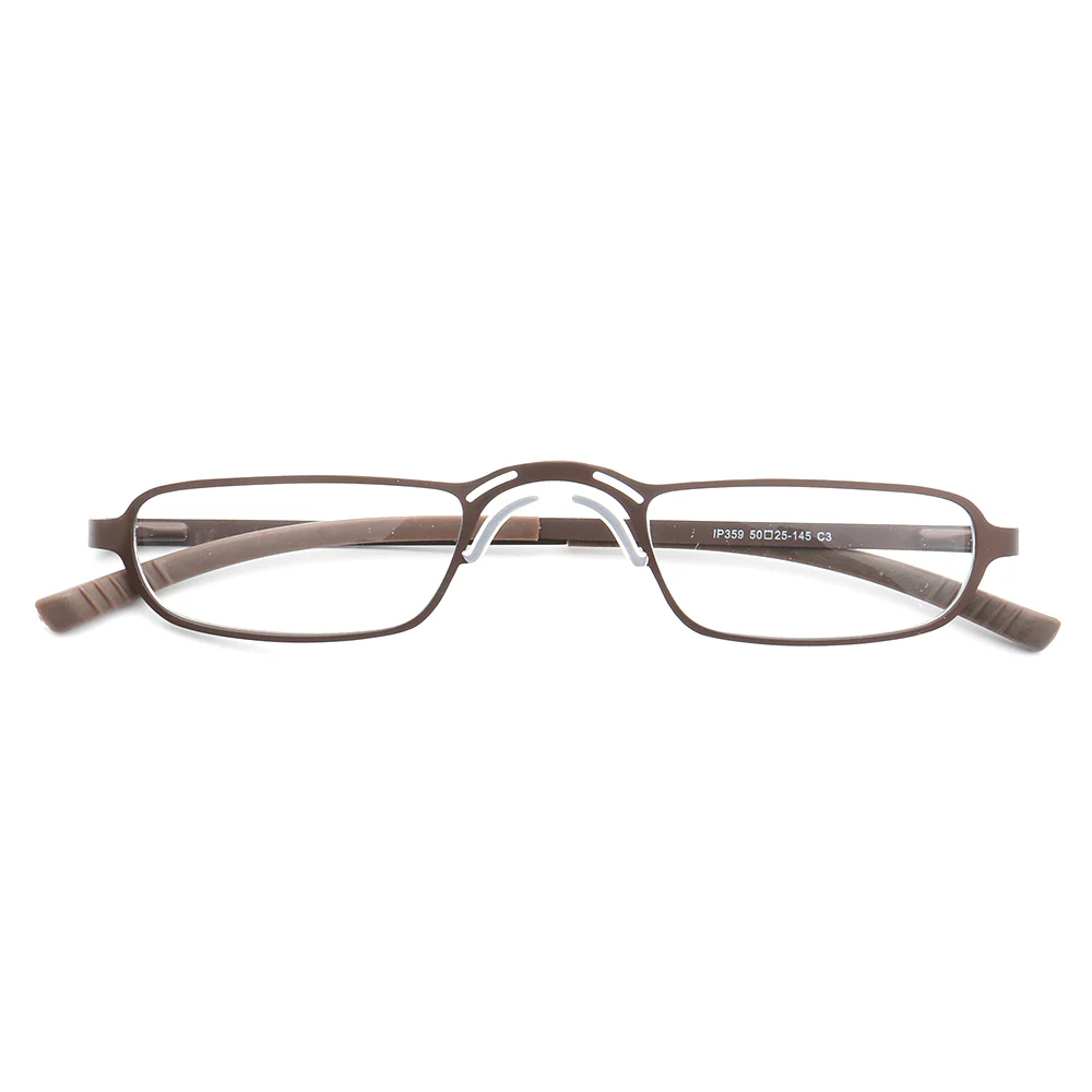 Yukon | Rectangular Full Rim Metal Eyeglass Frames | Lightweight Modern Business Glasses - Image 6