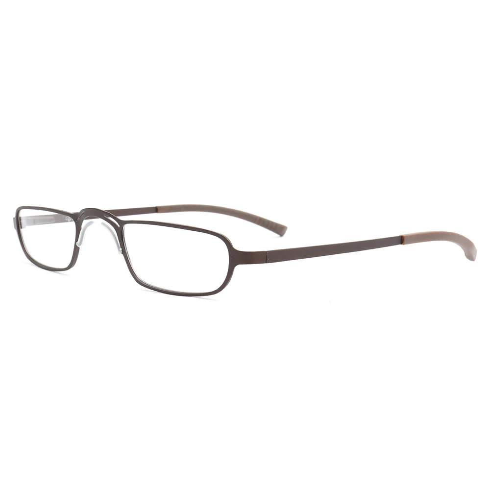 Yukon | Rectangular Full Rim Metal Eyeglass Frames | Lightweight Modern Business Glasses - Image 7