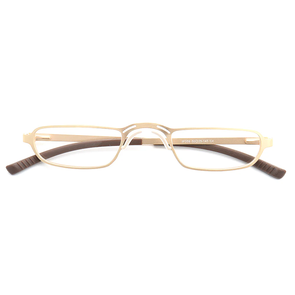 Yukon | Rectangular Full Rim Metal Eyeglass Frames | Lightweight Modern Business Glasses - Image 8