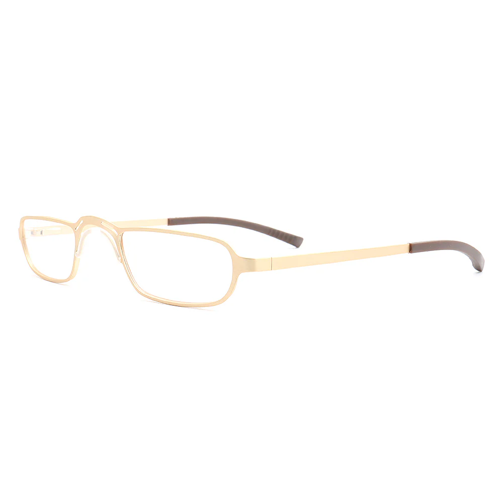 Yukon | Rectangular Full Rim Metal Eyeglass Frames | Lightweight Modern Business Glasses - Image 9