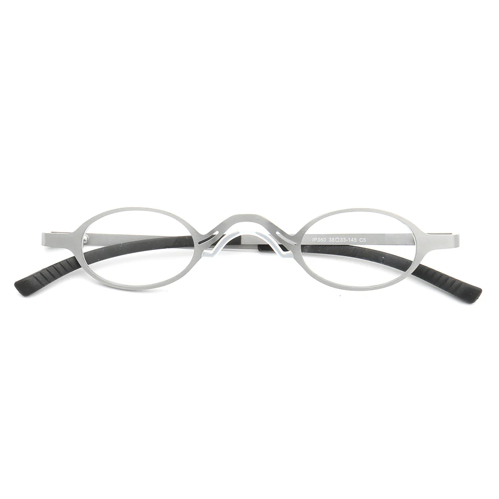 Harlow | Oval Shaped Business Eyeglass Frames | Modern Metal Unisex Glasses - Image 10