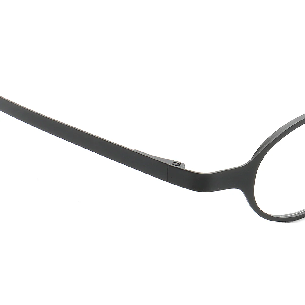 Harlow | Oval Shaped Business Eyeglass Frames | Modern Metal Unisex Glasses - Image 14