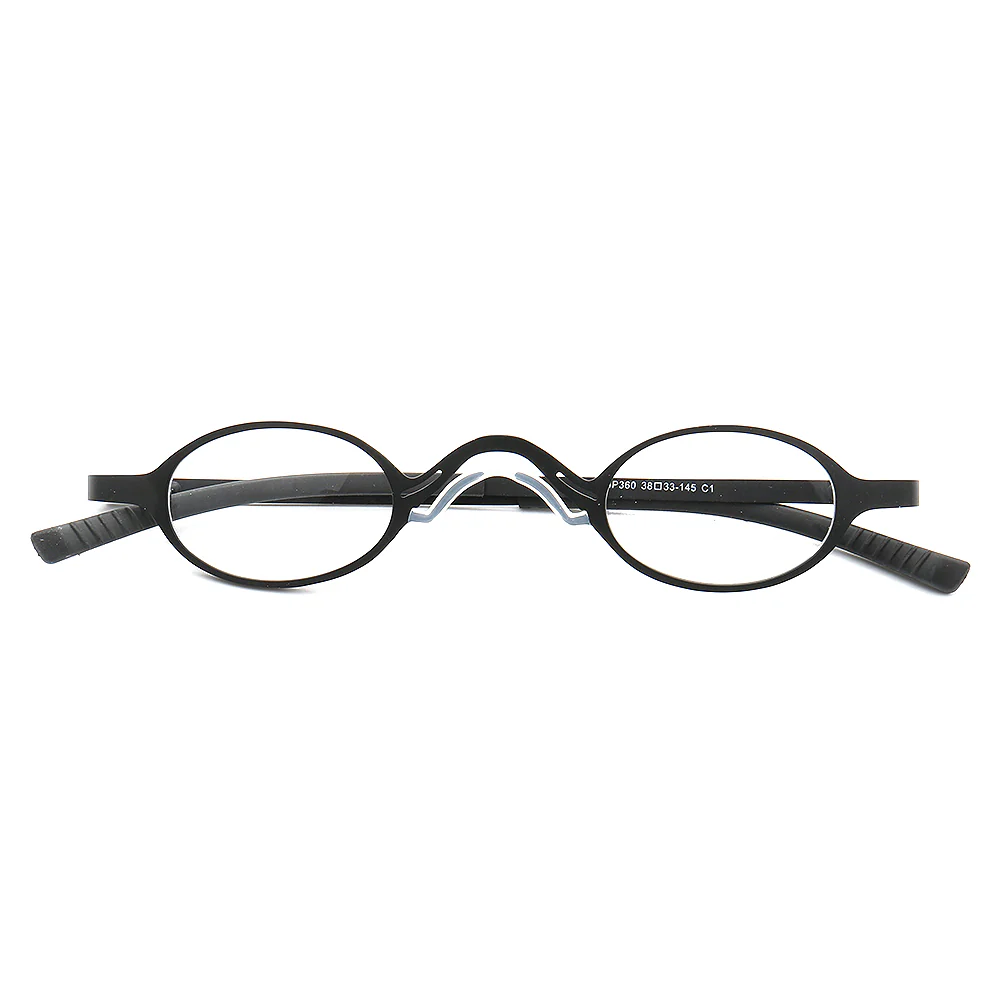 Harlow | Oval Shaped Business Eyeglass Frames | Modern Metal Unisex Glasses - Image 4