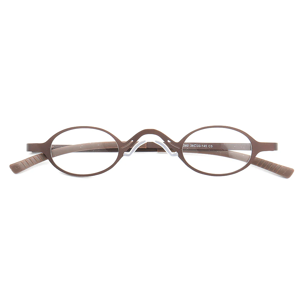 Harlow | Oval Shaped Business Eyeglass Frames | Modern Metal Unisex Glasses - Image 6