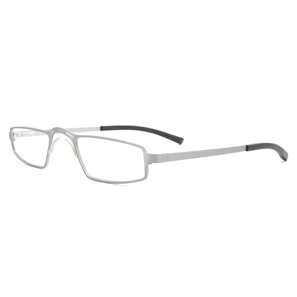 Edward | Full Rim Rectangle Shaped Metal Glasses | Modern Business Design - Image 11