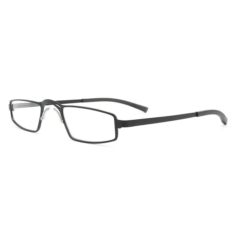 Edward | Full Rim Rectangle Shaped Metal Glasses | Modern Business Design - Image 5