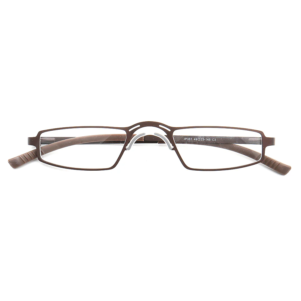 Edward | Full Rim Rectangle Shaped Metal Glasses | Modern Business Design - Image 8