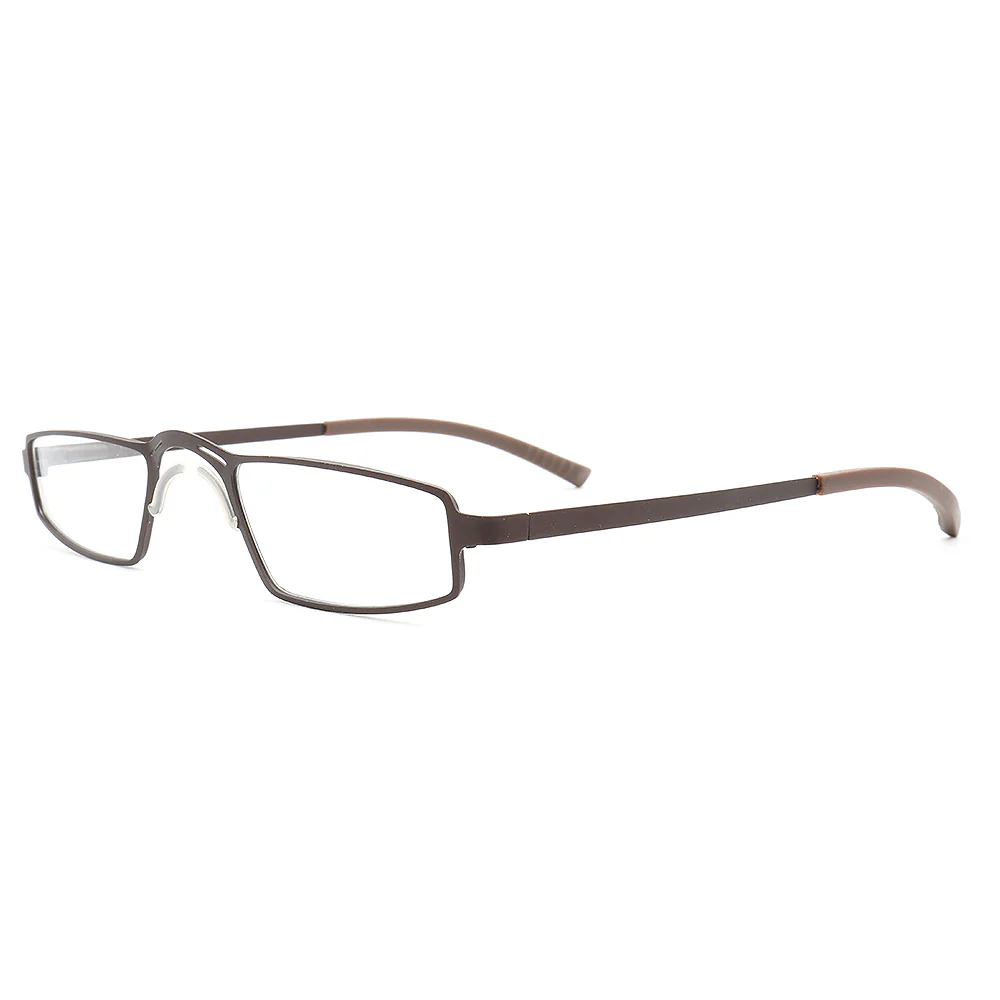 Edward | Full Rim Rectangle Shaped Metal Glasses | Modern Business Design - Image 9