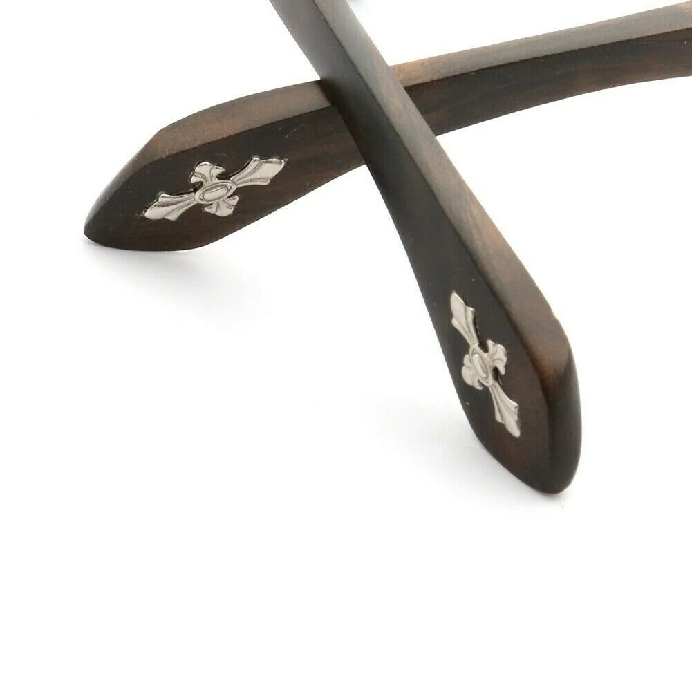 Francis | Patterned Square Wood Eyeglasses | Acetate Frame w/ Wooden Temples - Image 13