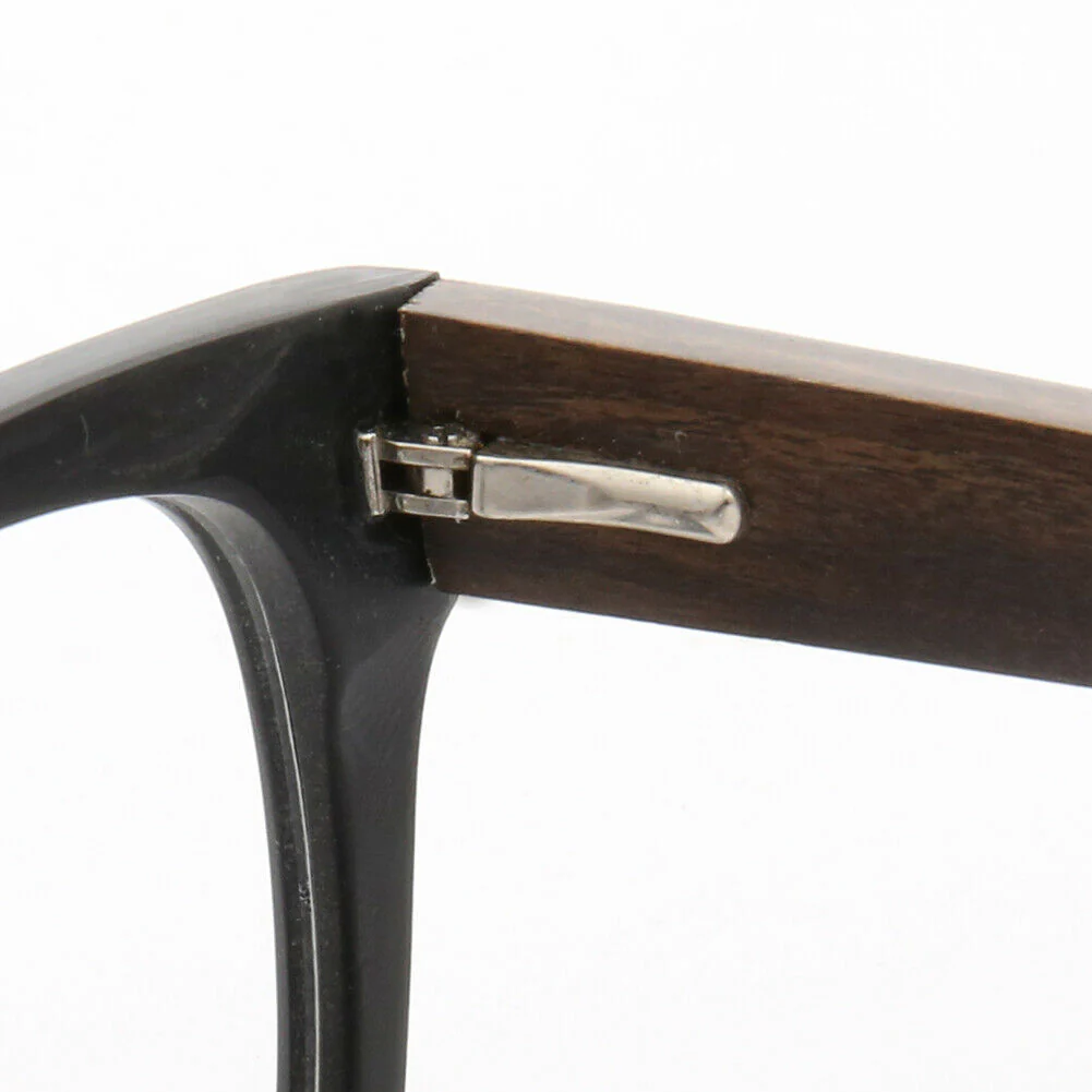 Francis | Patterned Square Wood Eyeglasses | Acetate Frame w/ Wooden Temples - Image 15