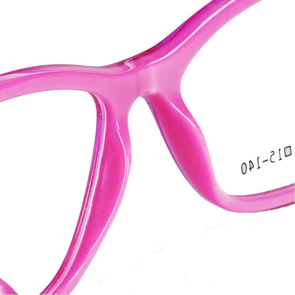 Annabelle | Classic Acetate Cat Eye Glasses For Women |  Pink Full Rim Yellow Eyeglass Frames - Image 15