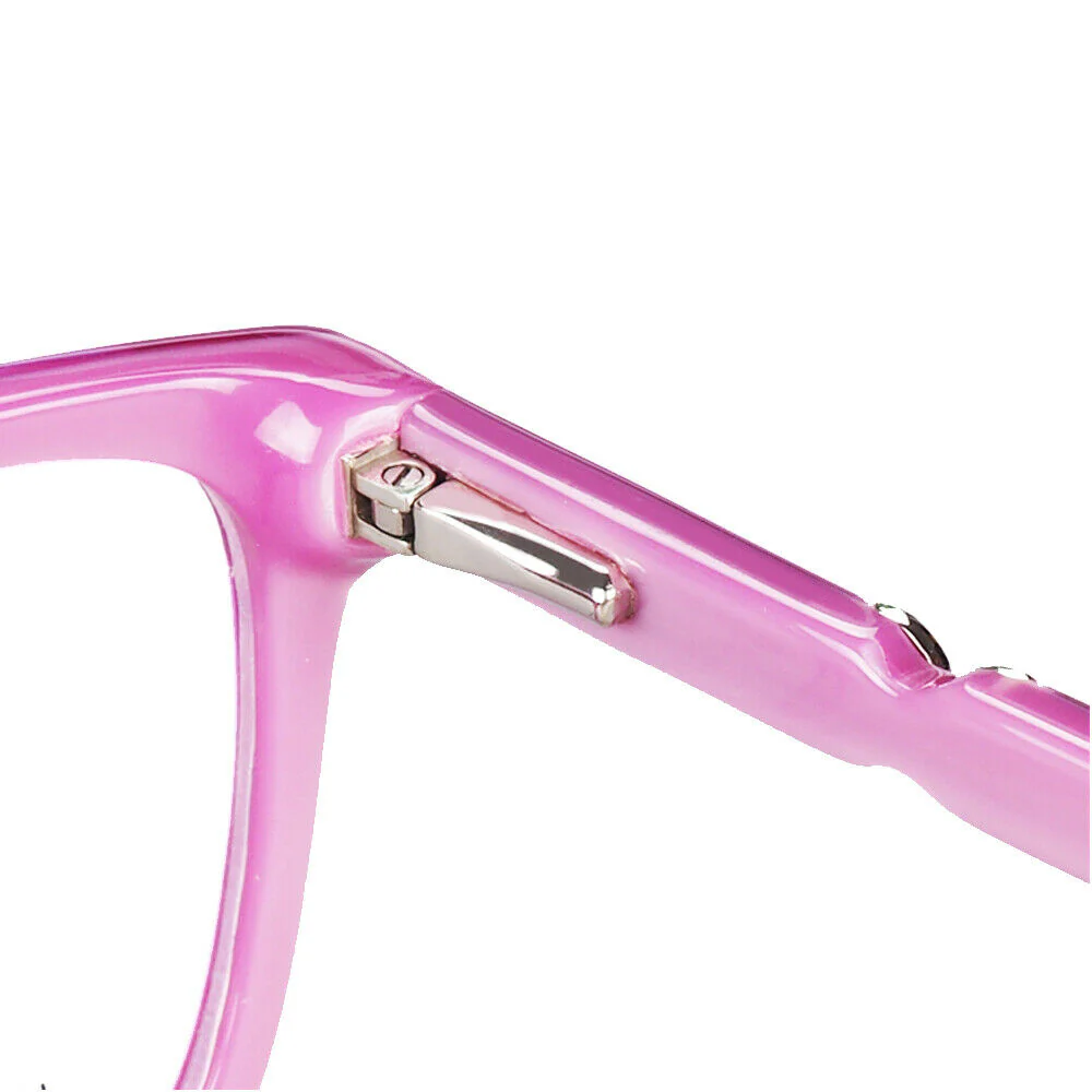 Annabelle | Classic Acetate Cat Eye Glasses For Women |  Pink Full Rim Yellow Eyeglass Frames - Image 17