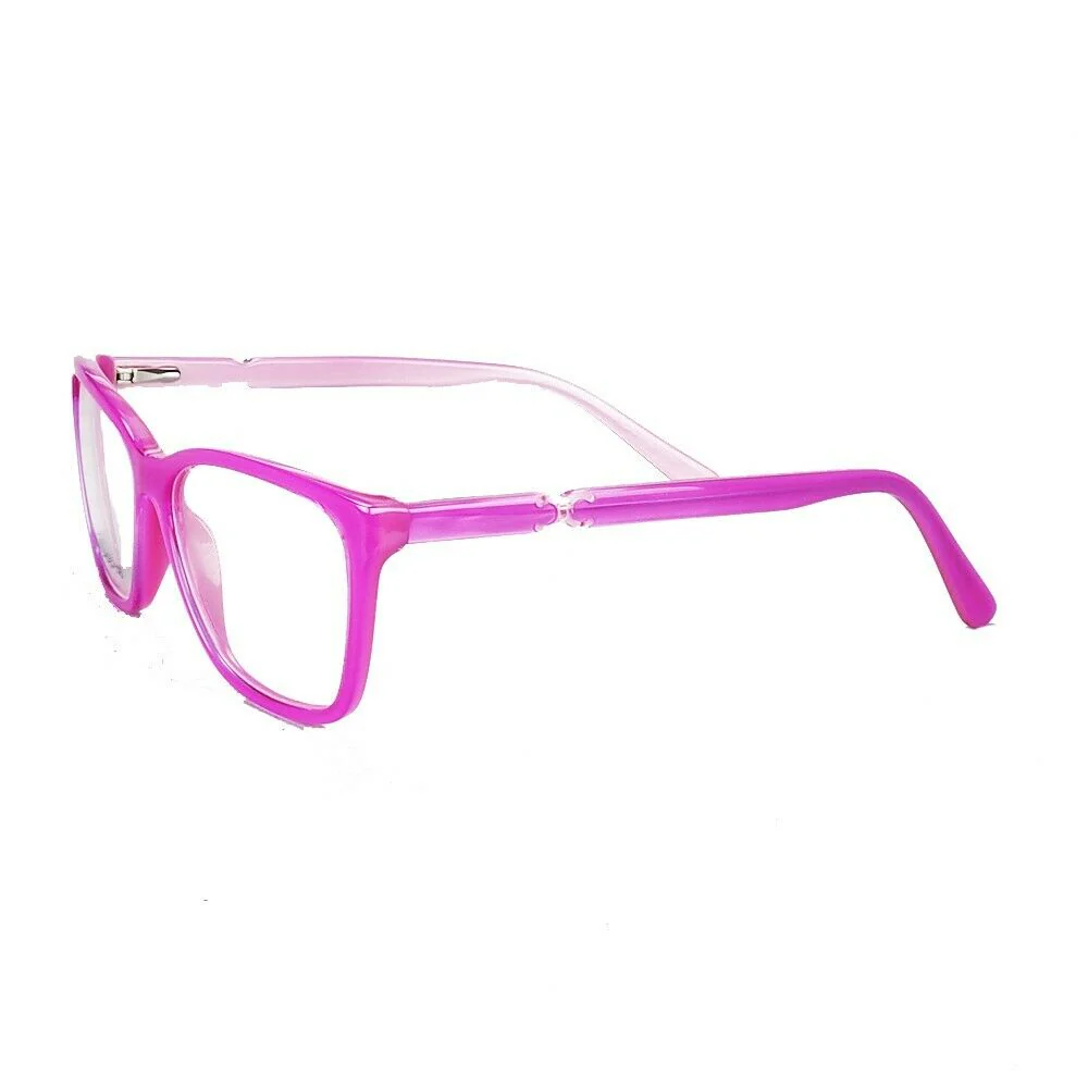 Annabelle | Classic Acetate Cat Eye Glasses For Women |  Pink Full Rim Yellow Eyeglass Frames - Image 5