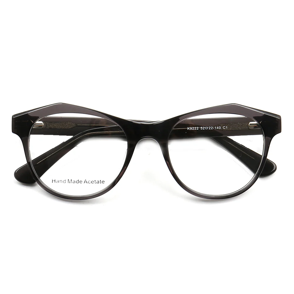 August | Semi Transparent Round Full Rim Acetate Glasses | Eyeglasses w/ Modern Geometric Frame - Image 8