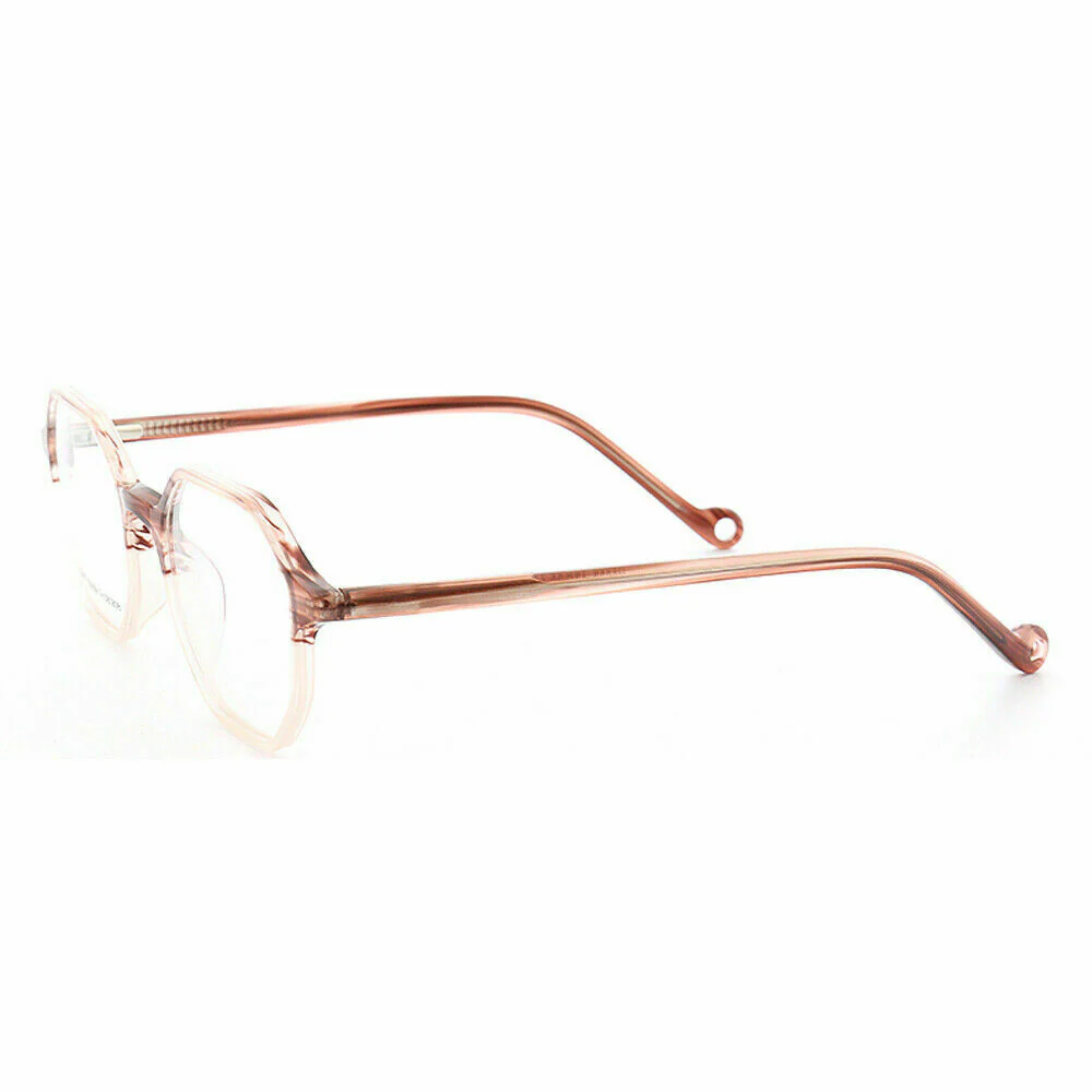 Blake | Polygon Shaped Acetate Eyeglasses | Two Toned Glasses For Men & Women - Image 9