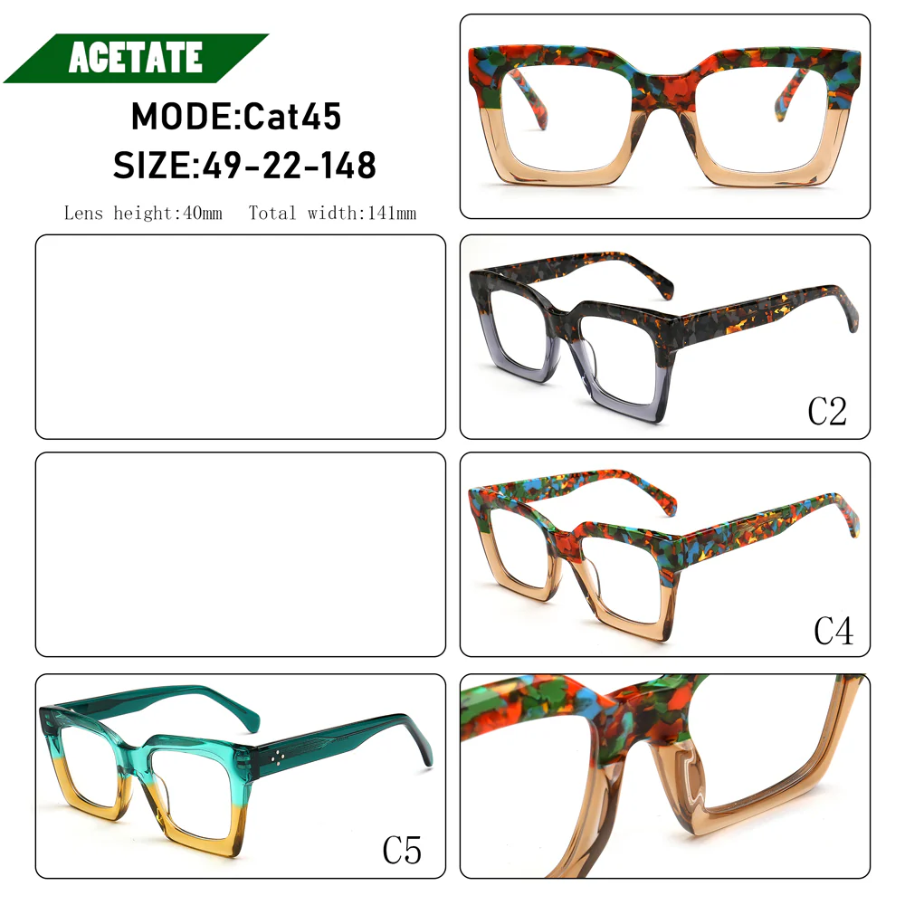 Kendell | Stylish Oversize Square Eyeglass Frames - Image 17