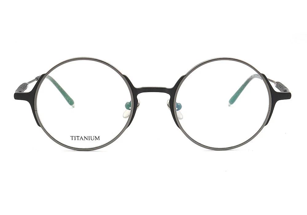 Leon | Retro Round Titanium Optical Glasses Frames - Image 6