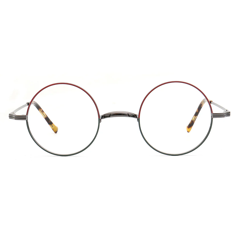 Madison | Retro Round Titanium Glasses Frames - Image 4