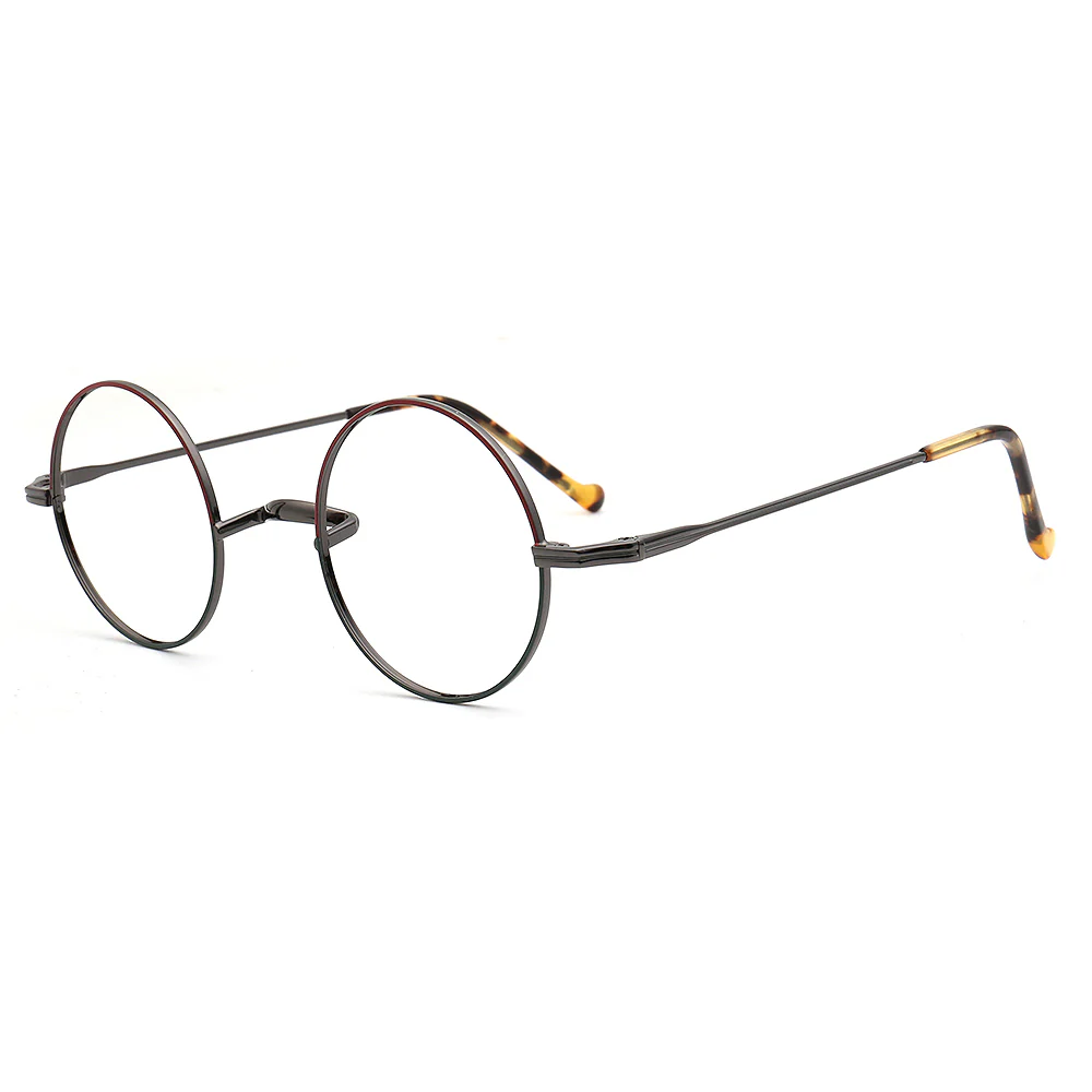 Madison | Retro Round Titanium Glasses Frames - Image 5