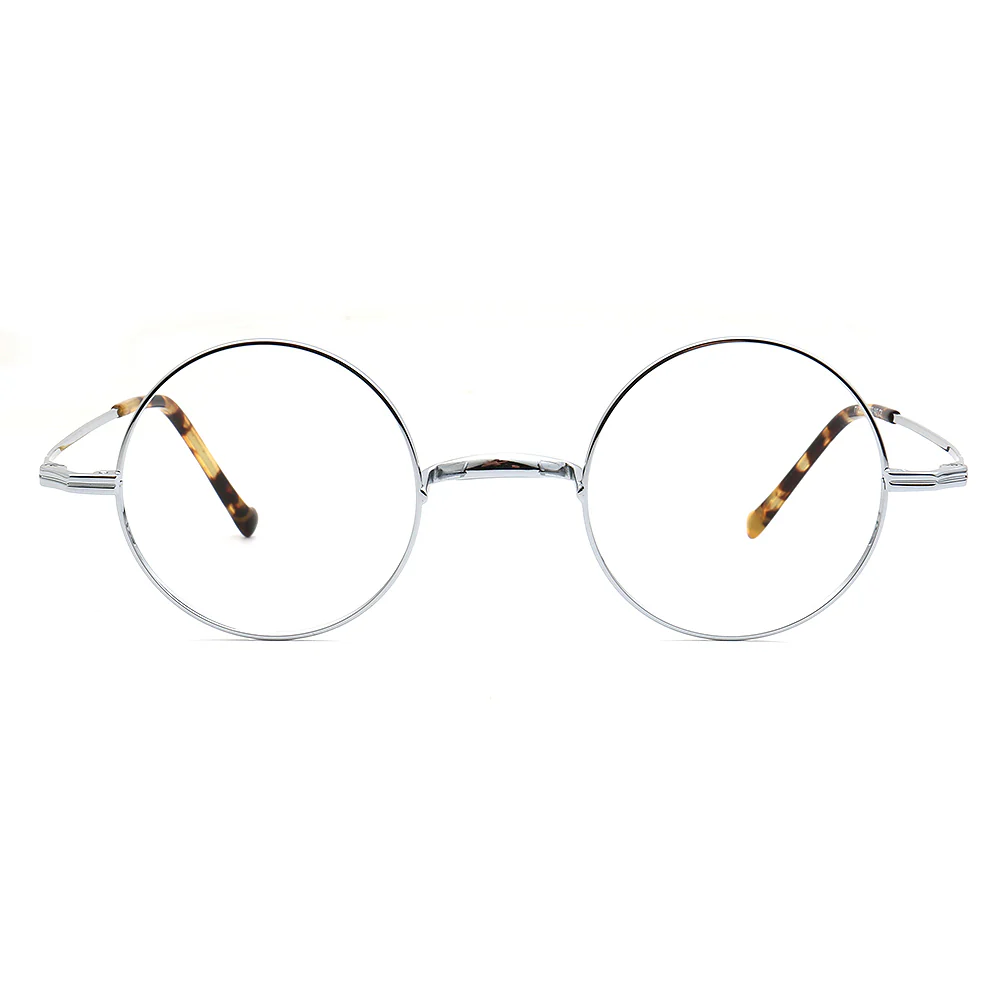 Madison | Retro Round Titanium Glasses Frames - Image 6