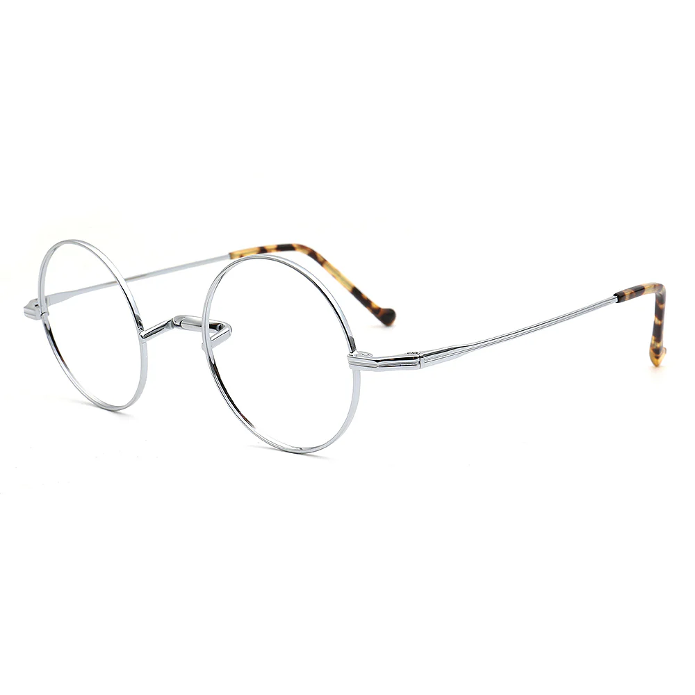 Madison | Retro Round Titanium Glasses Frames - Image 7