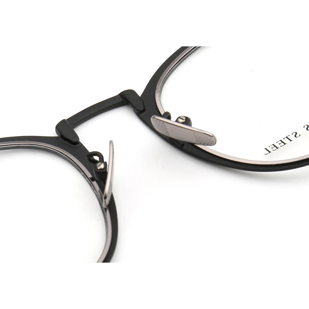 Tate | Vintage Round Stainless Steel Eyeglasses For Men & Women | Lightweight Modern Glasses Frames - Image 12