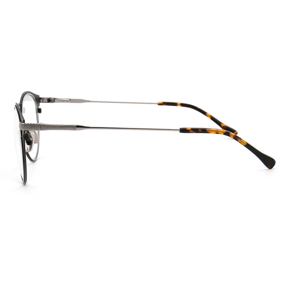 Tate | Vintage Round Stainless Steel Eyeglasses For Men & Women | Lightweight Modern Glasses Frames - Image 8