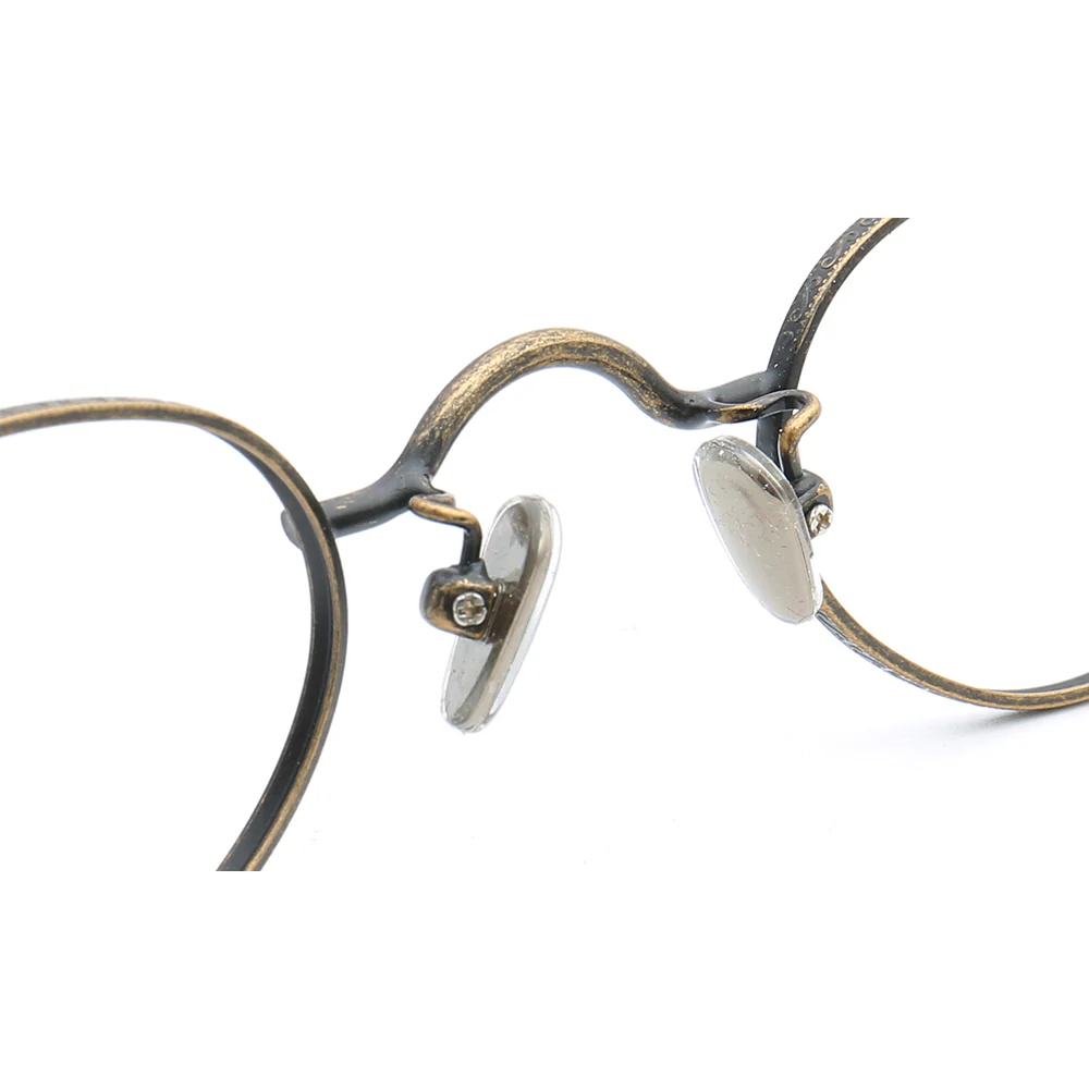 Lance | Retro Nerd Style Metal Eyeglasses | Thin Lightweight Unisex Glasses Frames - Image 11