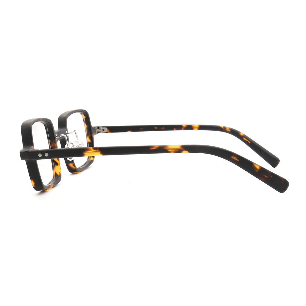 Laurence | Mens Square Full Rim Eyeglasses | Light Tortoise Shell Matte Eyewear Frames Online - Image 14
