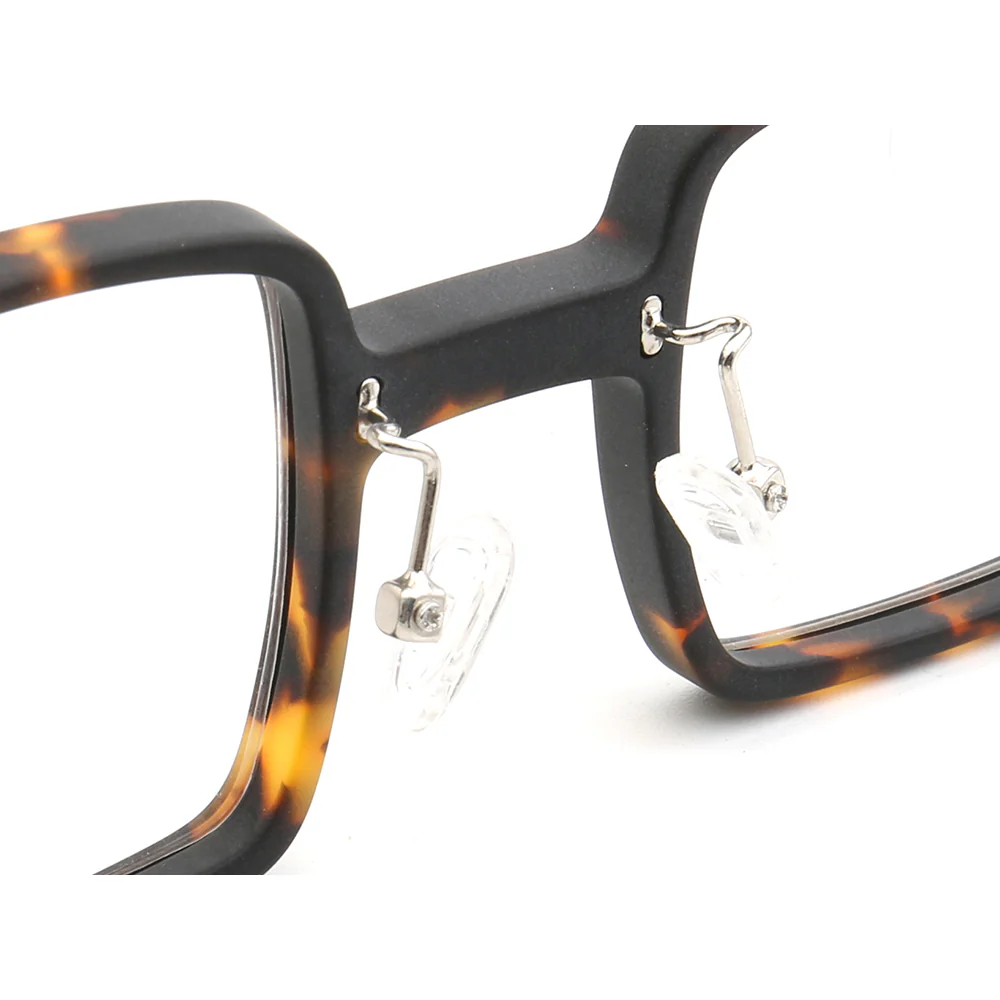 Laurence | Mens Square Full Rim Eyeglasses | Light Tortoise Shell Matte Eyewear Frames Online - Image 15