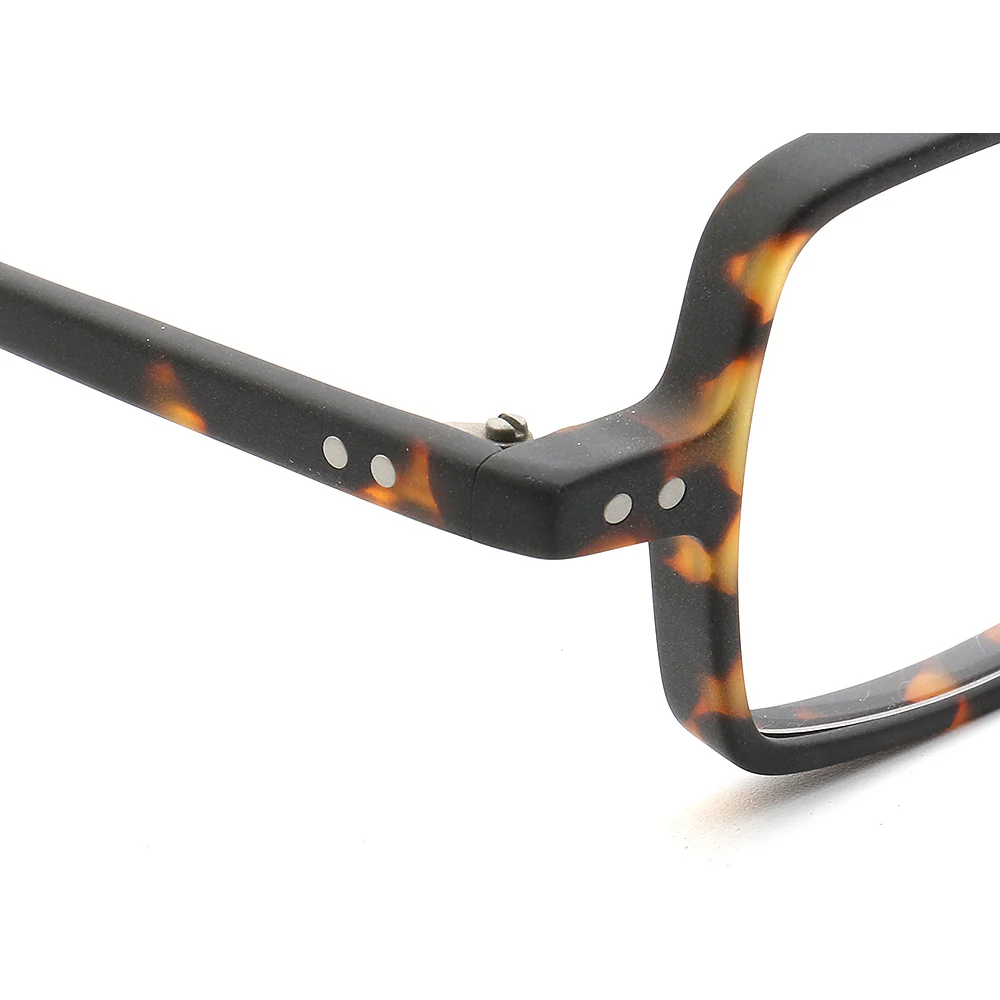 Laurence | Mens Square Full Rim Eyeglasses | Light Tortoise Shell Matte Eyewear Frames Online - Image 16