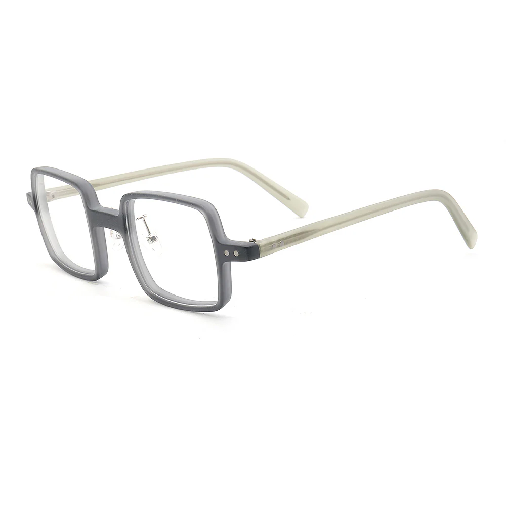 Laurence | Mens Square Full Rim Eyeglasses | Light Tortoise Shell Matte Eyewear Frames Online - Image 7