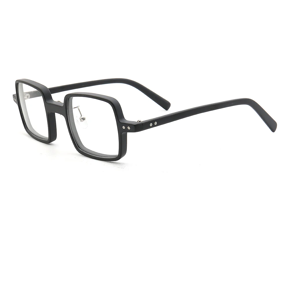 Laurence | Mens Square Full Rim Eyeglasses | Light Tortoise Shell Matte Eyewear Frames Online - Image 9
