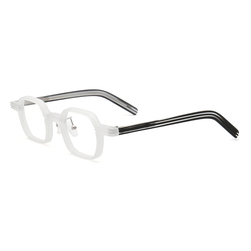 Renew | Modern Square Full Rim Acetate Glasses | Patterned Tortoise Shell Eyewear Frames - Image 10