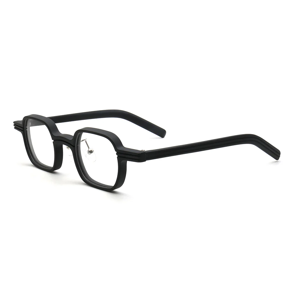 Renew | Modern Square Full Rim Acetate Glasses | Patterned Tortoise Shell Eyewear Frames - Image 4