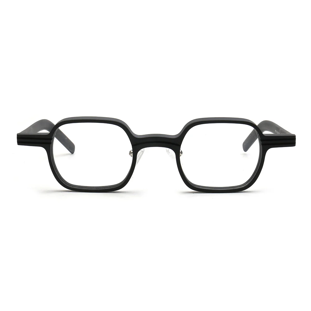 Renew | Modern Square Full Rim Acetate Glasses | Patterned Tortoise Shell Eyewear Frames - Image 5