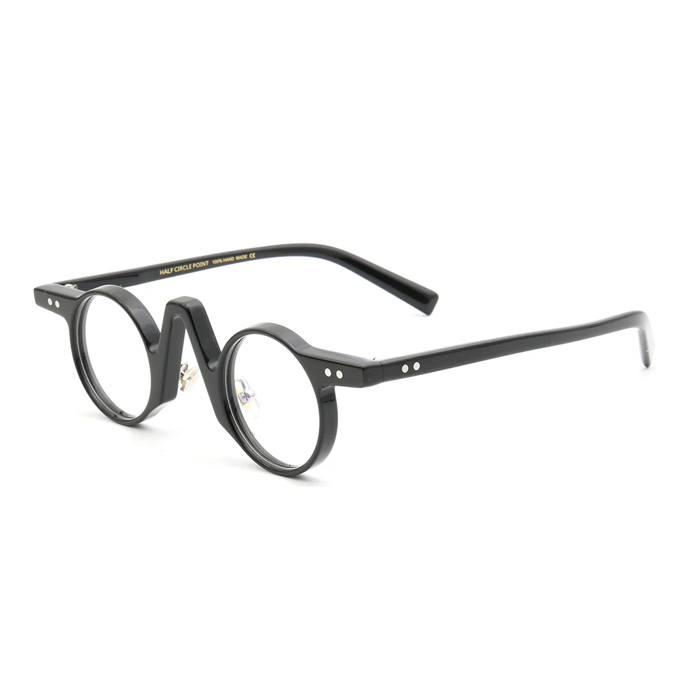 Central | Retro Round Tortoise Shell Eyeglasses | Unisex Hipster Nerd Style Glasses Frames - Image 4