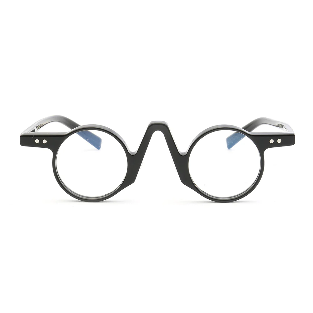 Central | Retro Round Tortoise Shell Eyeglasses | Unisex Hipster Nerd Style Glasses Frames - Image 5