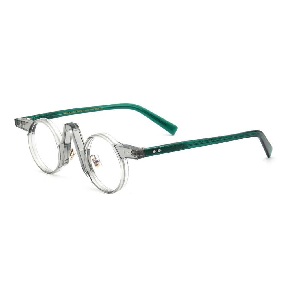 Central | Retro Round Tortoise Shell Eyeglasses | Unisex Hipster Nerd Style Glasses Frames - Image 8