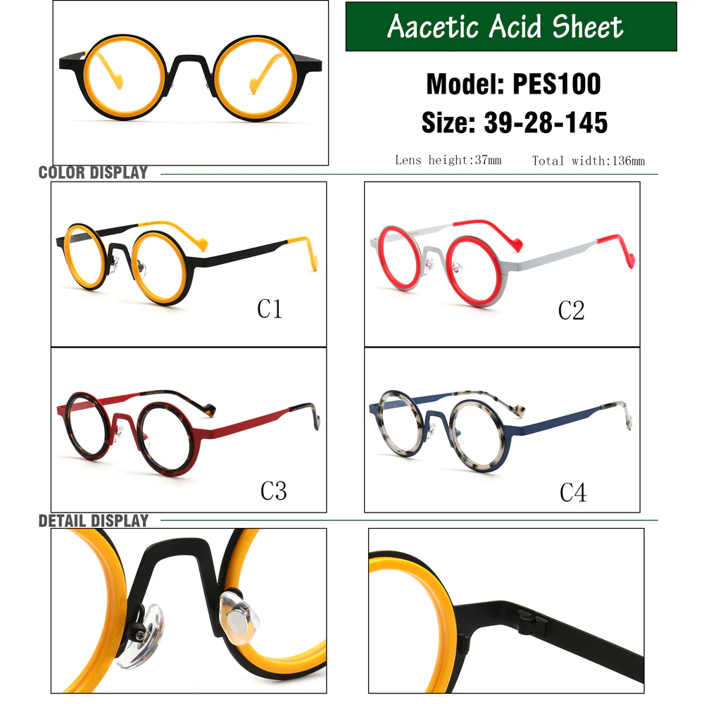 Peyton | Vintage Small Round Glasses Frames - Image 10