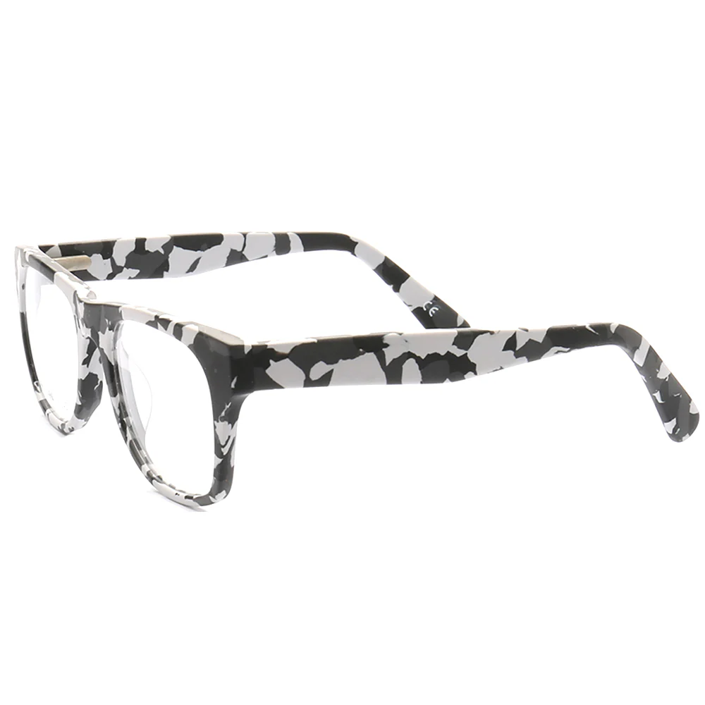 Spencer | Modern Camo Patterned Acetate Eyeglass Frames  | Square Mens Camouflage Glasses Online - Image 10