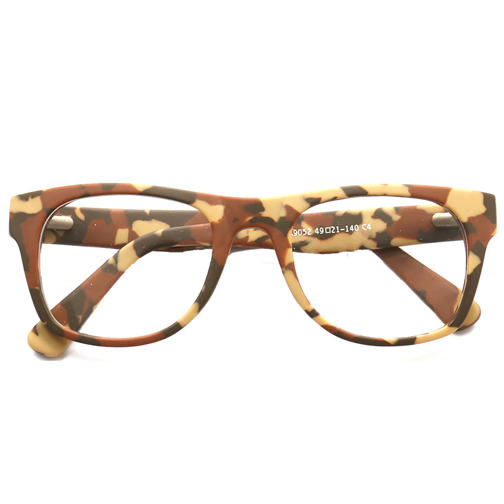Spencer | Modern Camo Patterned Acetate Eyeglass Frames  | Square Mens Camouflage Glasses Online - Image 11
