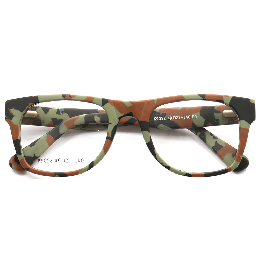 Spencer | Modern Camo Patterned Acetate Eyeglass Frames  | Square Mens Camouflage Glasses Online - Image 3