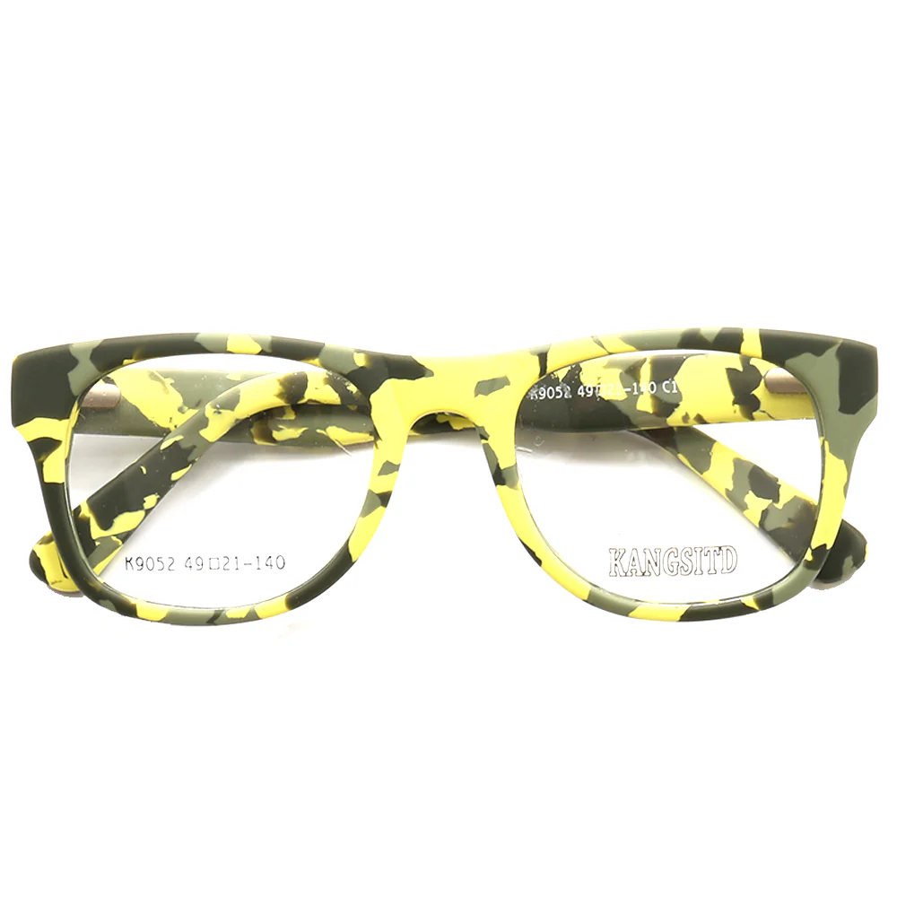 Spencer | Modern Camo Patterned Acetate Eyeglass Frames  | Square Mens Camouflage Glasses Online - Image 5