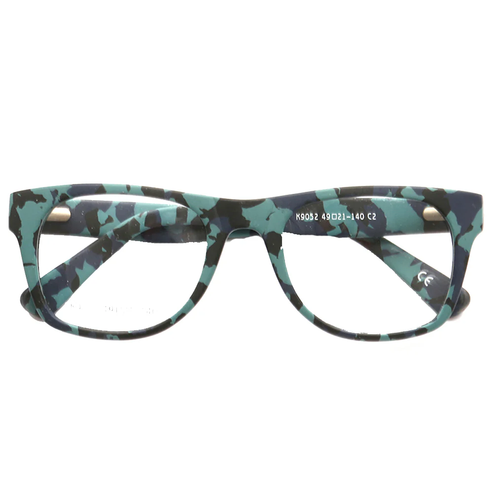 Spencer | Modern Camo Patterned Acetate Eyeglass Frames  | Square Mens Camouflage Glasses Online - Image 7