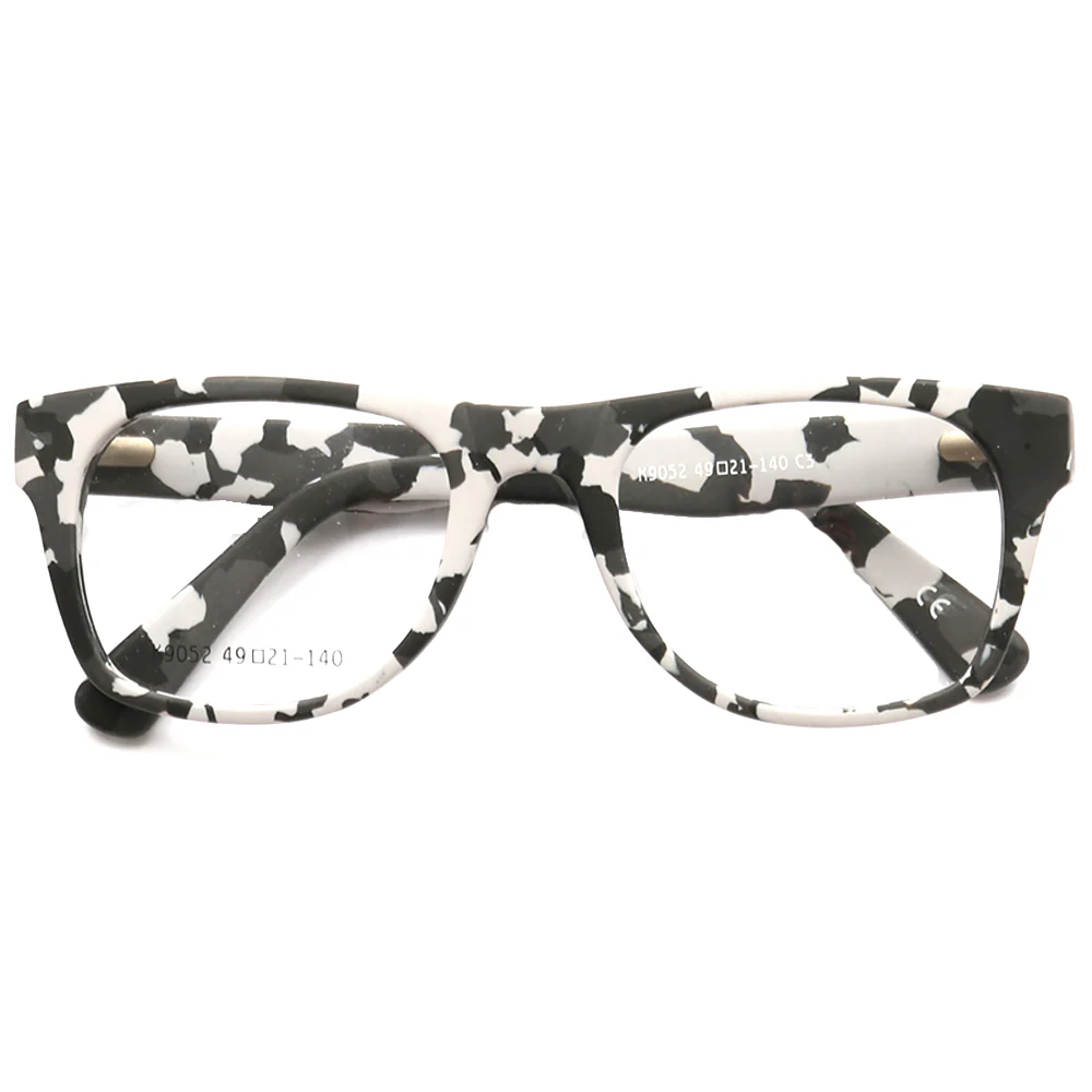 Spencer | Modern Camo Patterned Acetate Eyeglass Frames  | Square Mens Camouflage Glasses Online - Image 9
