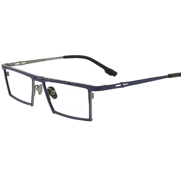 Ethan | Business Rectangular Titanium Prescription Spectacles - Image 7
