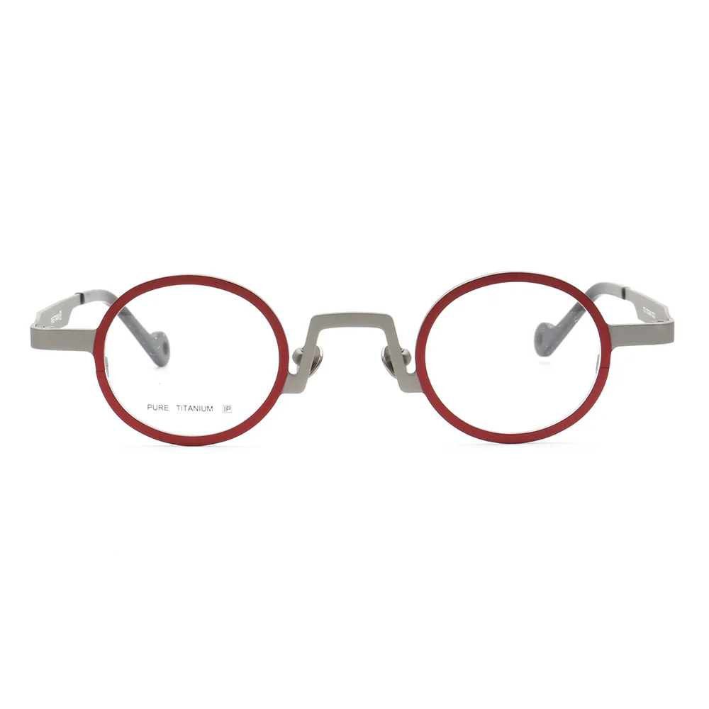 Leroy | Lightweight Round Multicolor Titanium Eyeglasses | Circular Full Rim Frame - Image 8