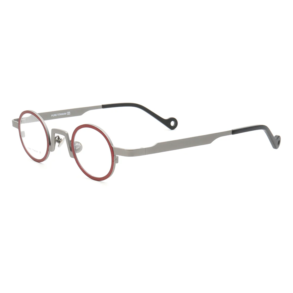 Leroy | Lightweight Round Multicolor Titanium Eyeglasses | Circular Full Rim Frame - Image 9