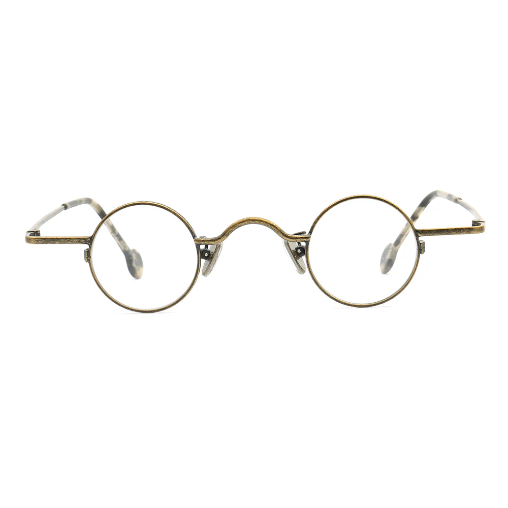 Jefferson | Geek Style Full Rim Metal Eyeglasses | Round Vintage Nerd Glasses Frames - Image 3